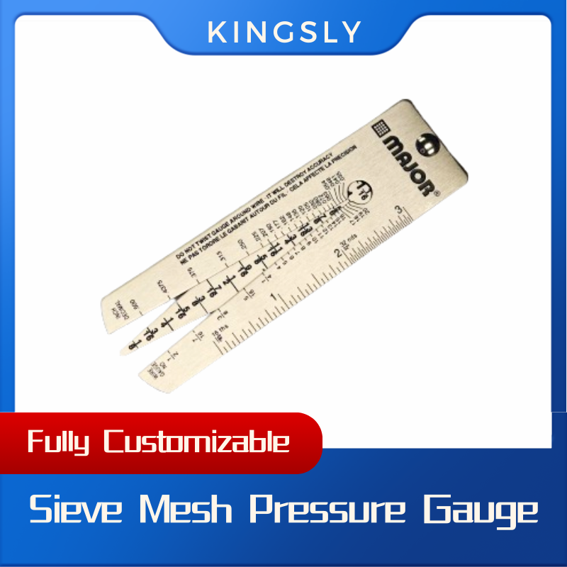 10pcs, Sieve Mesh Pressure Gauge for Measuring Aperture Size, Stainless Steel Folding Ruler