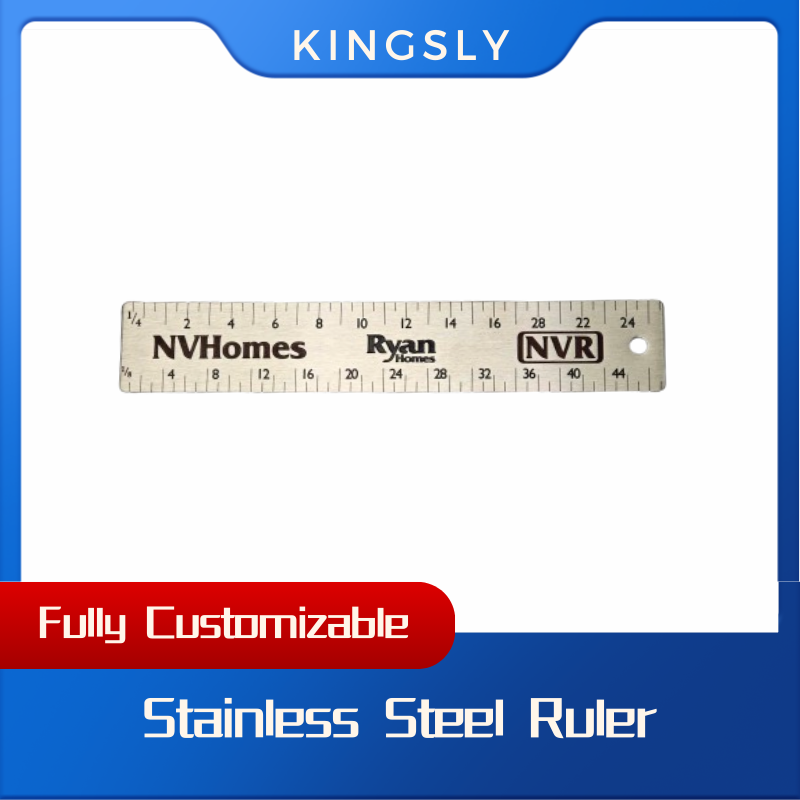 10pcs, Customized 15cm/20cm/30cm Double Side Stainless Steel Ruler / Copper Ruler, Measuring Tools, Customized Gift