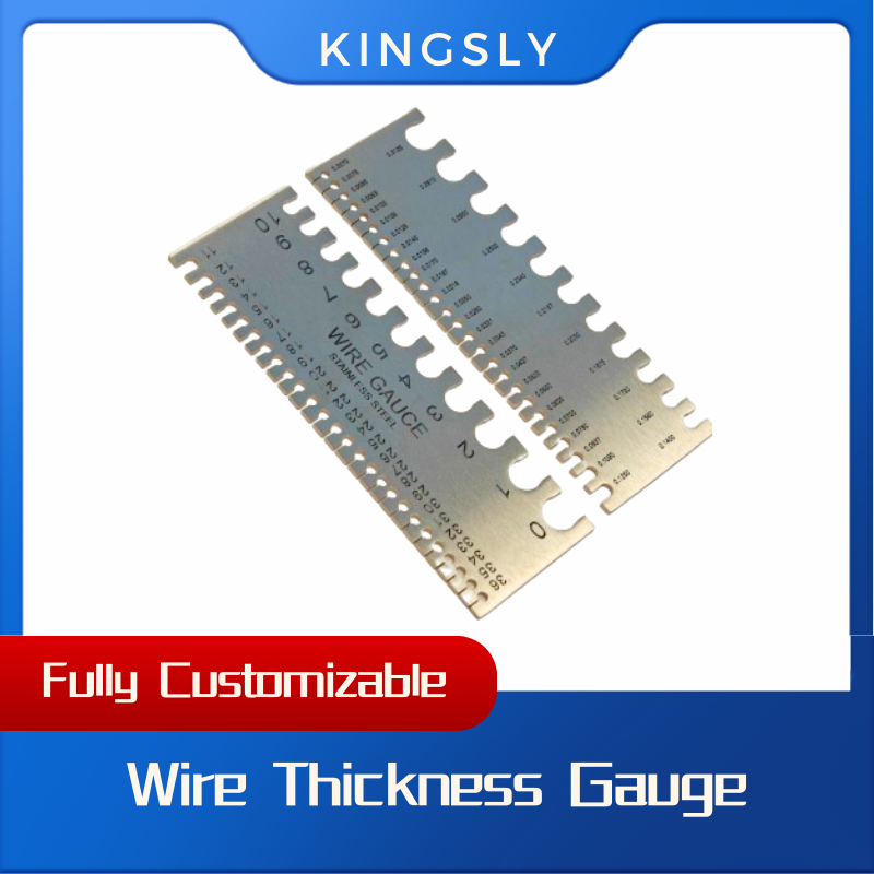 10pcs, 0-36 Stainless Steel American Standard Double Sided Wire Gauge, AWG SWG Wire Thickness Ruler Gauge