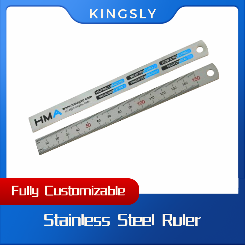 10pcs, Customized 15cm/20cm/30cm Double Side Stainless Steel Ruler / Copper Ruler, Measuring Tools, Customized Gift