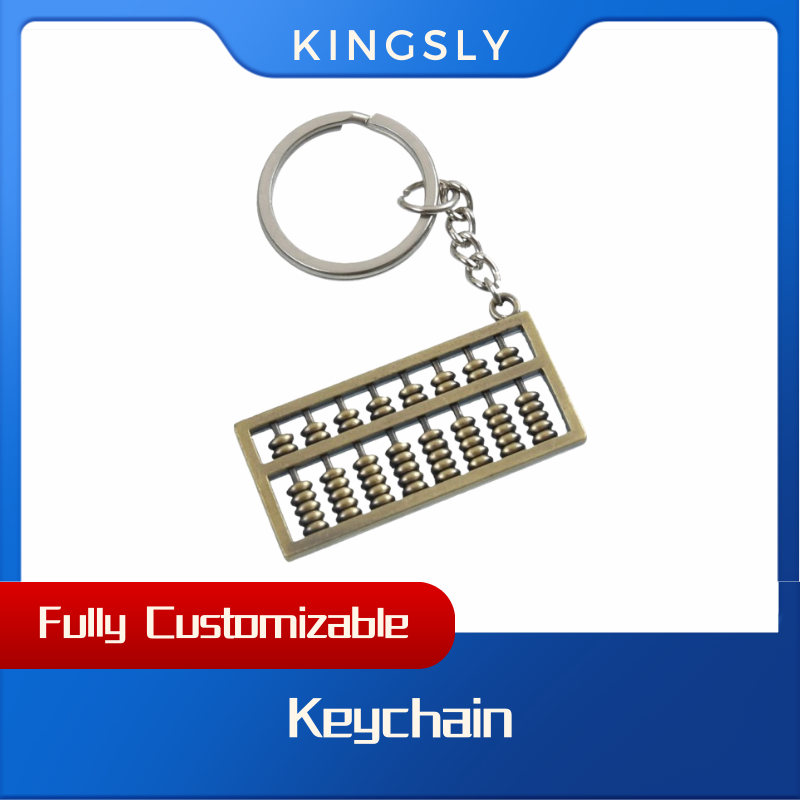 10pcs, Creative Metal Abacus Keychain Niche Design Pendant Gift Keychain Accessories Abacus Pendant Metal Key Chain